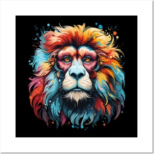 Snow Monkey Rainbow Posters and Art